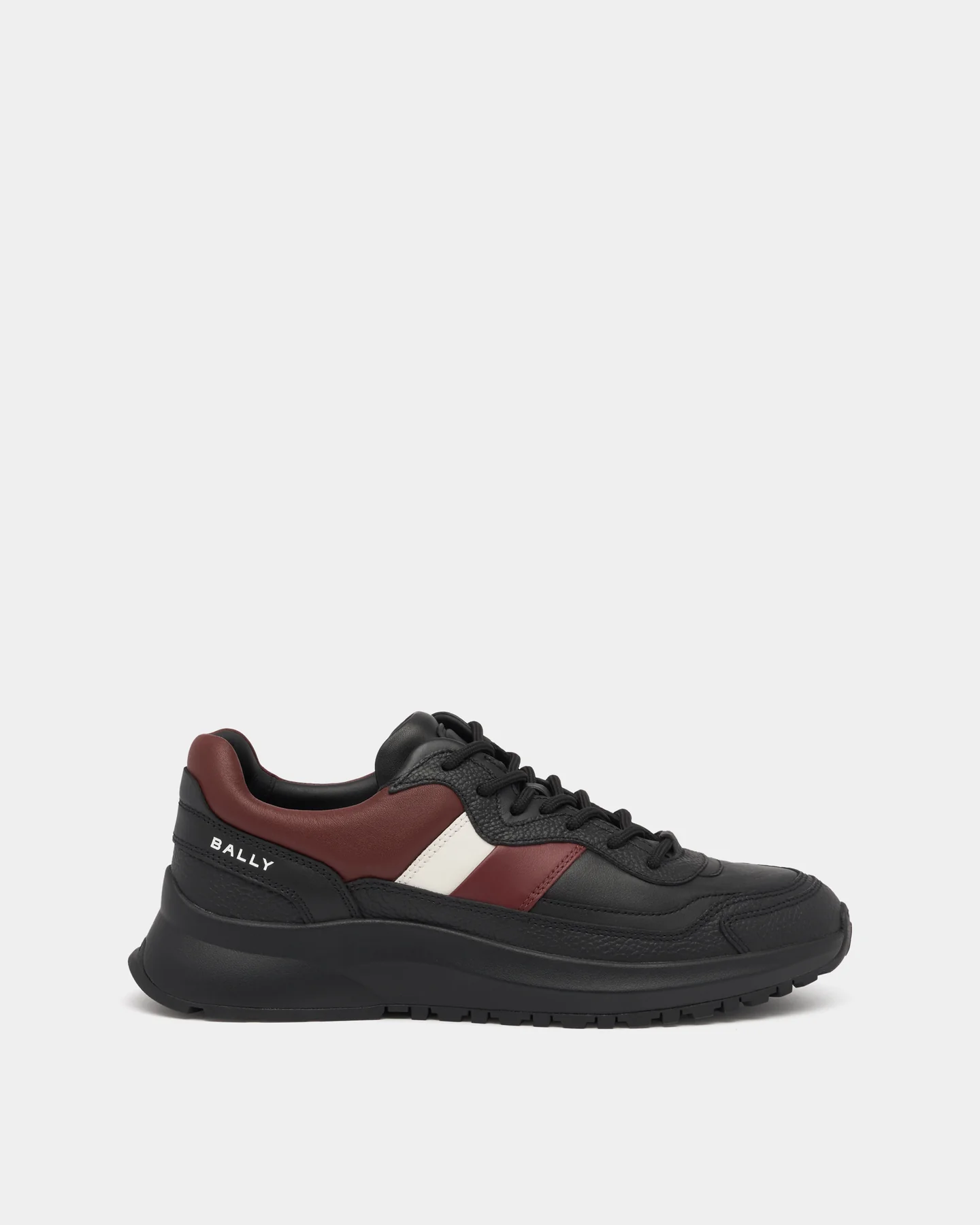 Outline Sneaker in Black Leather — luxury sneaker