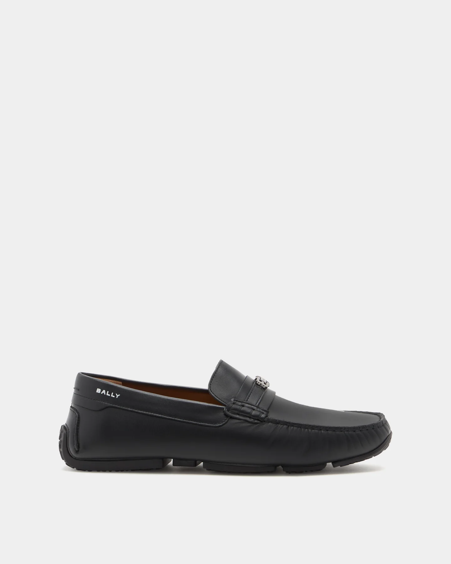Pilot Driver in Black Leather Compact — luxury driving shoe